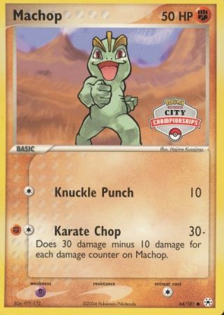 Image of machop (City Promo) (NM)