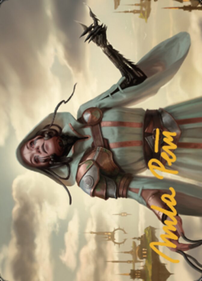Image of Phyrexian Missionary Art Card (Gold-Stamped Signature) [Dominaria United Art Series]
