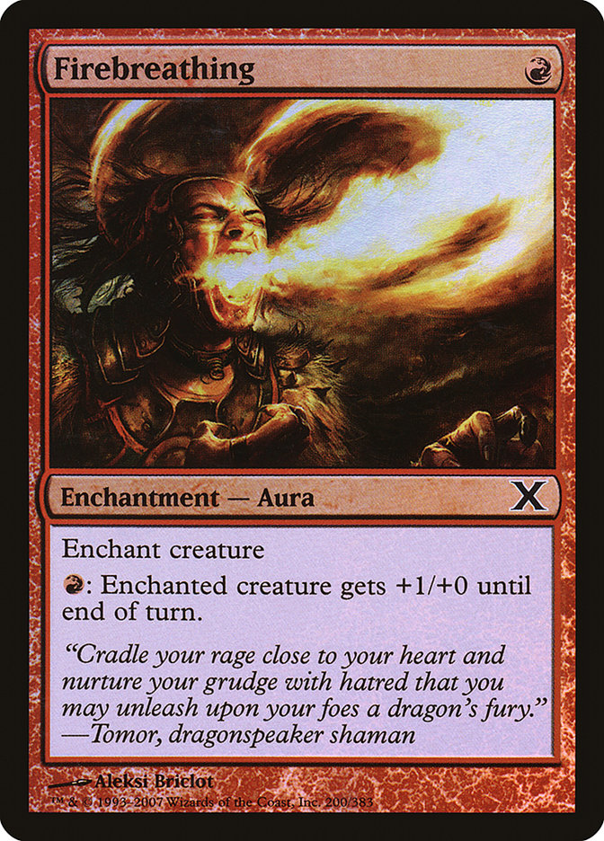 Image of Firebreathing (Premium Foil) [Tenth Edition]
