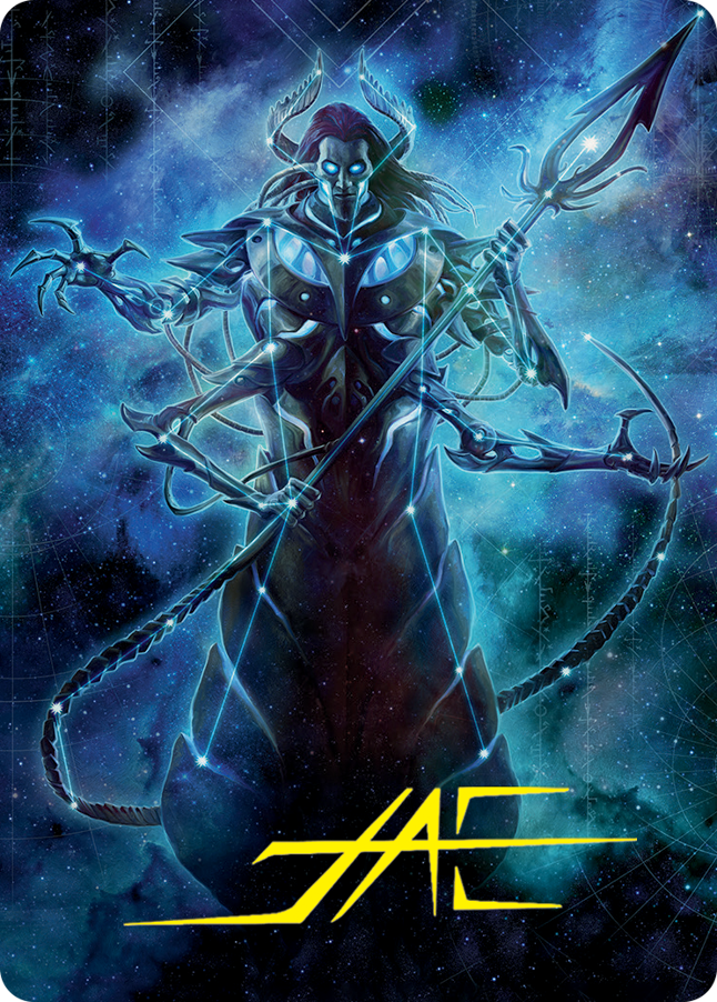 Image of Heliod, the Warped Eclipse Art Card (Gold-Stamped Signature) [March of the Machine Art Series]