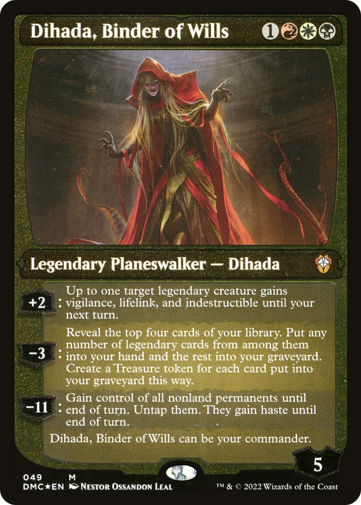 Image of Dihada, Binder of Wills (Showcase Display Commander) [Dominaria United Commander]