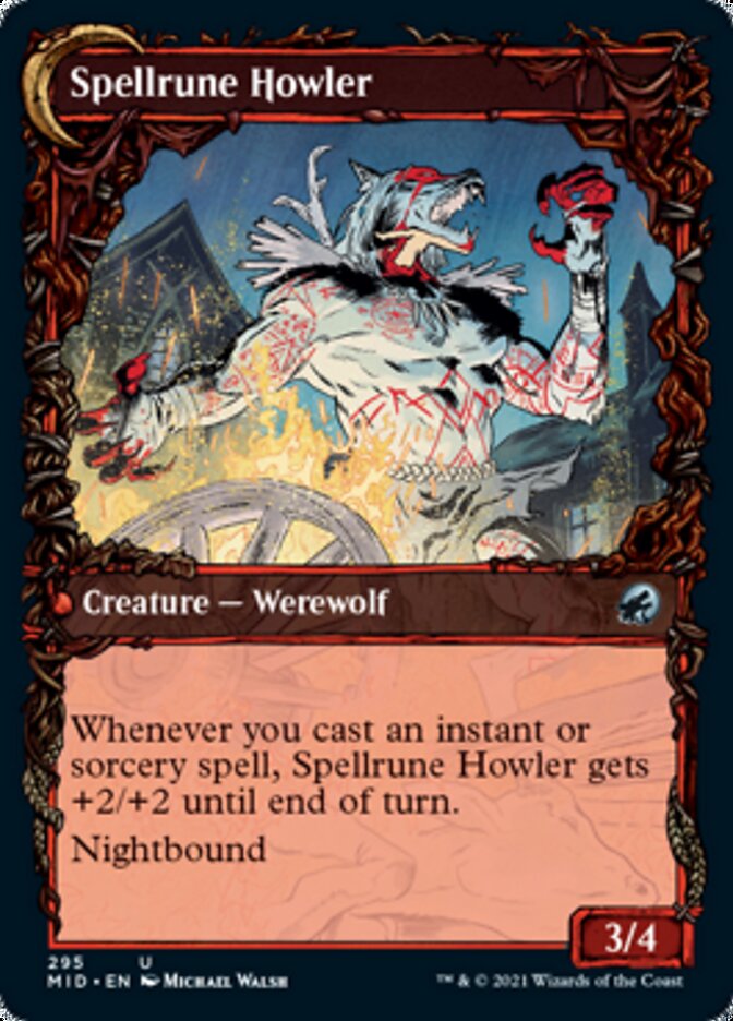 Image of Spellrune Painter // Spellrune Howler (Showcase Equinox) [Innistrad: Midnight Hunt]