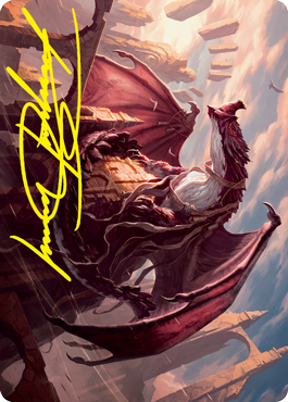 Image of Velomachus Lorehold Art Card (Gold-Stamped Signature) [Strixhaven: School of Mages Art Series]