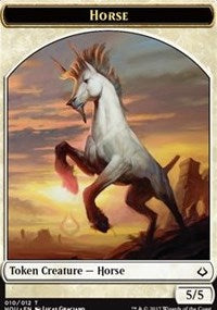 Image of Horse // Zombie Double-Sided Token [Hour of Devastation Tokens]