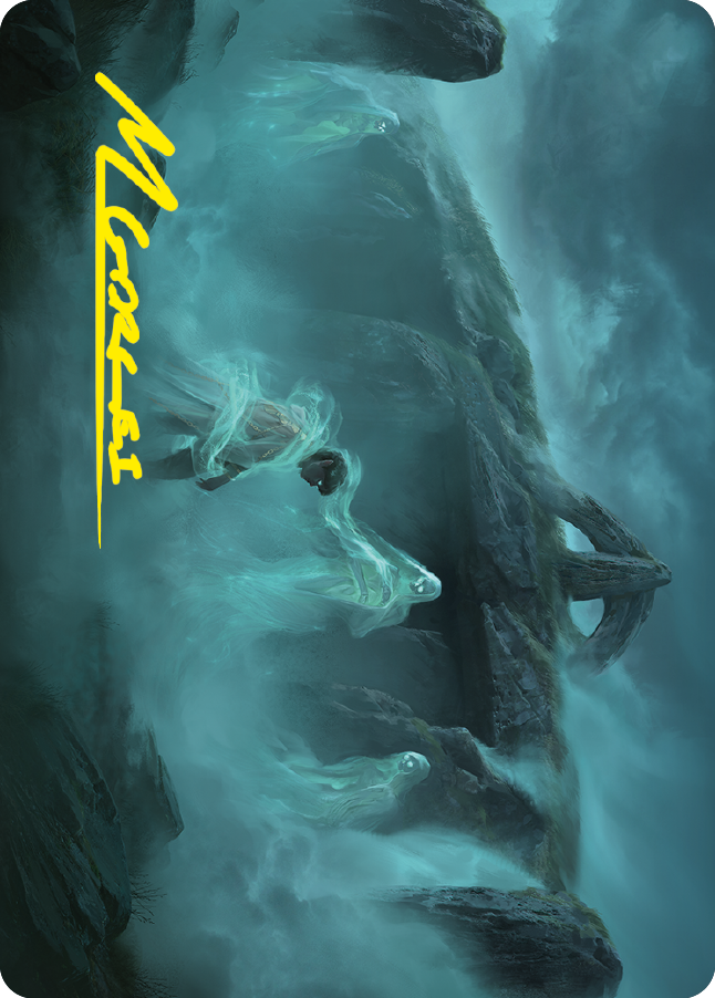 Image of Fog on the Barrow-Downs Art Card (Gold-Stamped Signature) [The Lord of the Rings: Tales of Middle-earth Art Series]