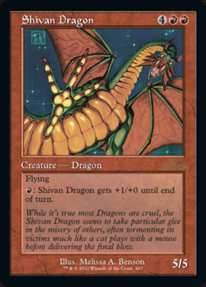 Image of Shivan Dragon (Retro) [30th Anniversary Edition]