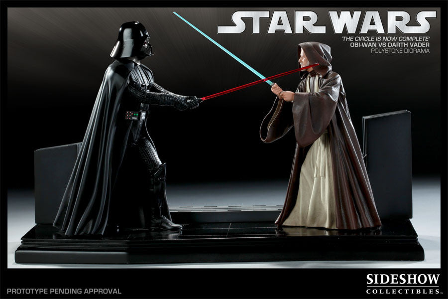 Image of Obi-Wan Kenobi vs Darth Vader - The Circle is Now Complete Figure