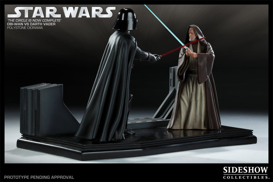 Image of Obi-Wan Kenobi vs Darth Vader - The Circle is Now Complete Figure