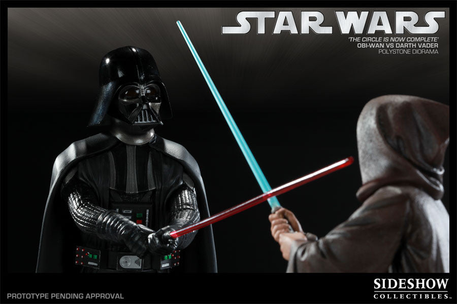 Image of Obi-Wan Kenobi vs Darth Vader - The Circle is Now Complete Figure