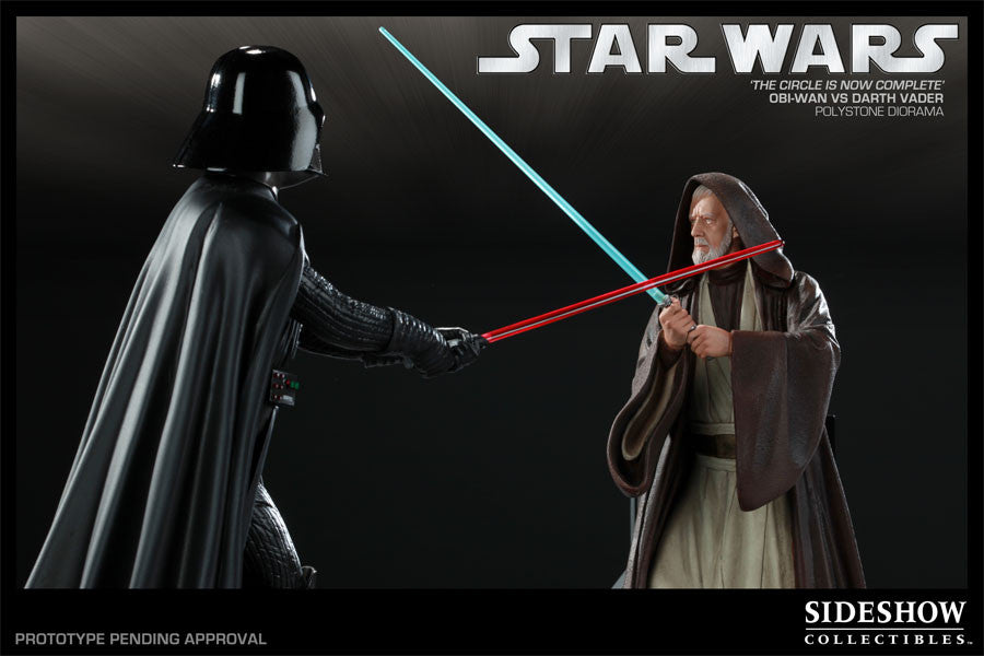 Image of Obi-Wan Kenobi vs Darth Vader - The Circle is Now Complete Figure