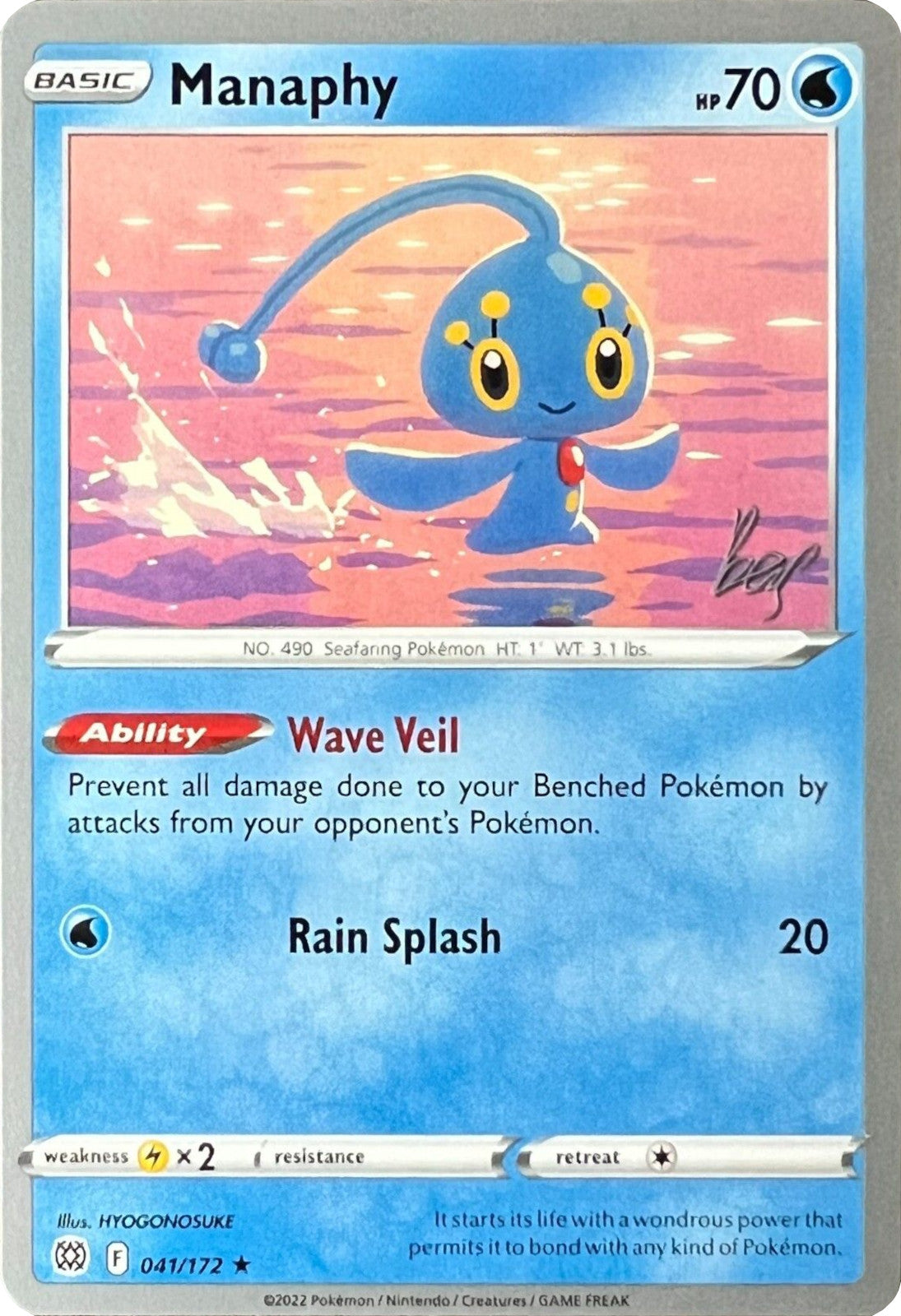 Image of Manaphy (041/172) (Cheryl Again - Sebastian Lashmet) [World Championships 2022]