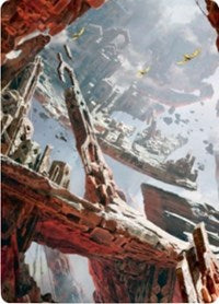 Image of Mountain 3 Art Card [Zendikar Rising Art Series]