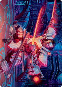 Image of Isshin, Two Heavens as One 1 Art Card [Kamigawa: Neon Dynasty Art Series]