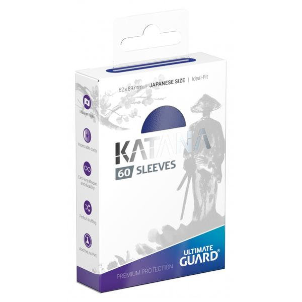 Image of Ultimate Guard KATANA - Blue Japanese Size Card Sleeves  [60 ct]