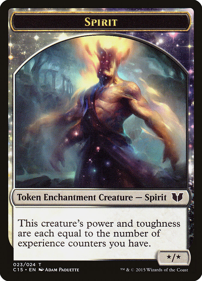 Image of Knight (005) // Spirit (023) Double-Sided Token [Commander 2015 Tokens]