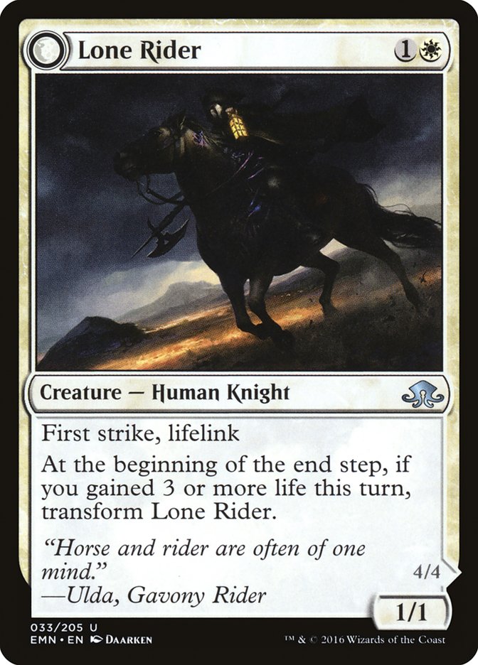 Image of Lone Rider // It That Rides as One [Eldritch Moon]