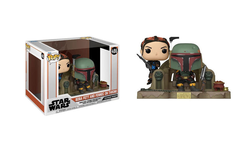 Image of Boba Fett And Fennec On Throne (Book of Boba) #486