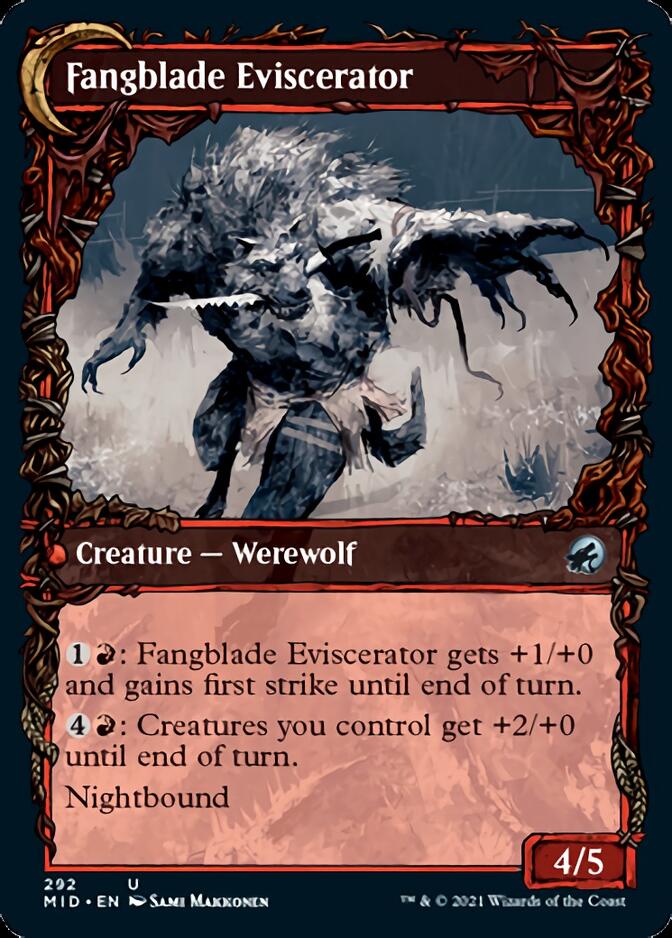 Image of Fangblade Brigand // Fangblade Eviscerator (Showcase Equinox) [Innistrad: Midnight Hunt]