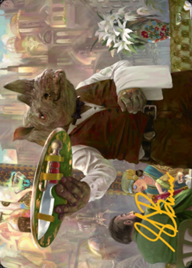 Image of Killer Service Art Card (Gold-Stamped Signature) [Streets of New Capenna Art Series]