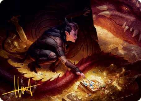 Image of Hoard Robber Art Card (Gold-Stamped Signature) [Dungeons & Dragons: Adventures in the Forgotten Realms Art Series]