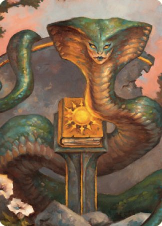 Image of Guardian Naga Art Card [Commander Legends: Battle for Baldur's Gate Art Series]