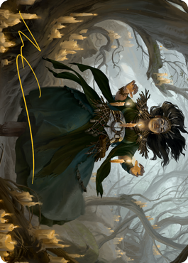 Image of Candlegrove Witch 1 Art Card (Gold-Stamped Signature) [Innistrad: Midnight Hunt Art Series]