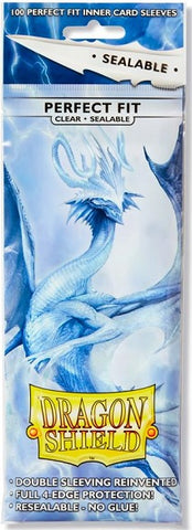 Dragon Shield Sleeves Sealable Clear (Perfect Fit) [100ct]