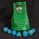 Green Dragonhide Dice Bag (Medium)