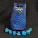 Deep Blue Dragonhide Dice Bag (Medium)