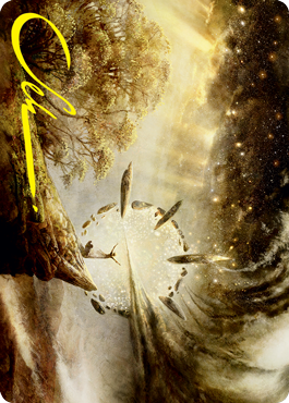 Image of Harness Infinity Art Card (Gold-Stamped Signature) [Strixhaven: School of Mages Art Series]