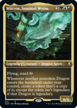 Image of Miirym, Sentinel Wyrm (Foil Etched) [Commander Legends: Battle for Baldur's Gate]