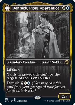 Image of Dennick, Pious Apprentice // Dennick, Pious Apparition [Innistrad: Double Feature]