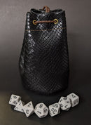 Black Dragonhide Dice Bag (Medium)