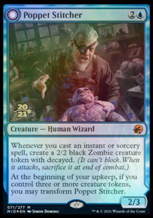 Image of Poppet Stitcher // Poppet Factory [Innistrad: Midnight Hunt Prerelease Promos]