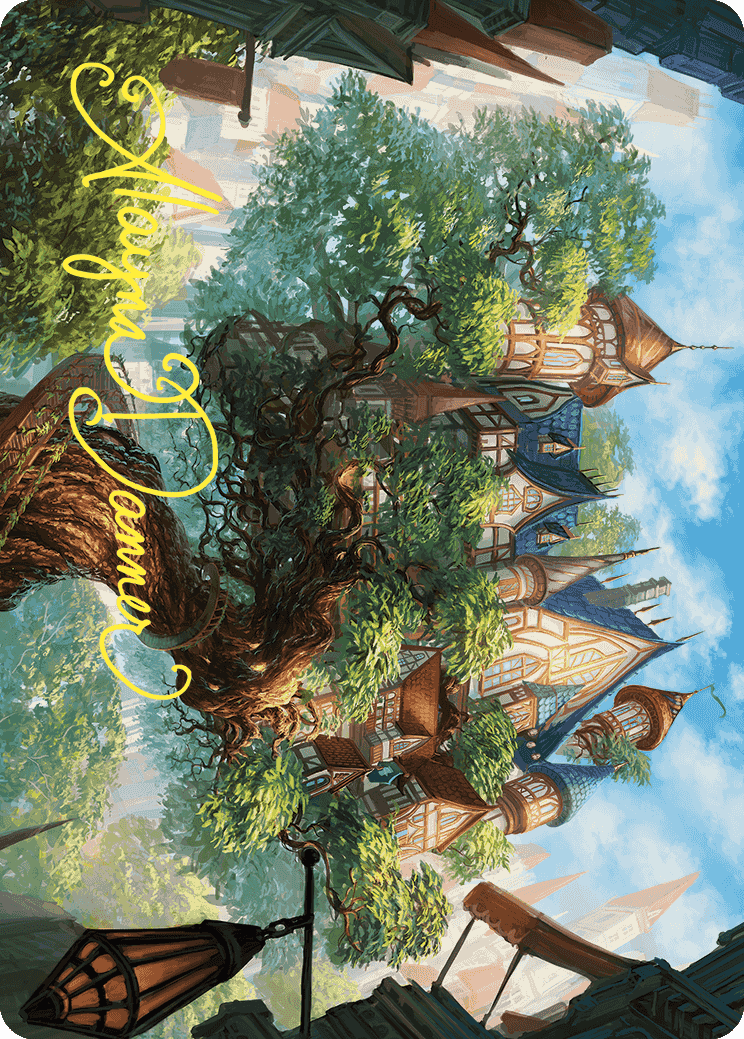 Image of Edgewall Inn Art Card (Gold-Stamped Signature) [Wilds of Eldraine Art Series]