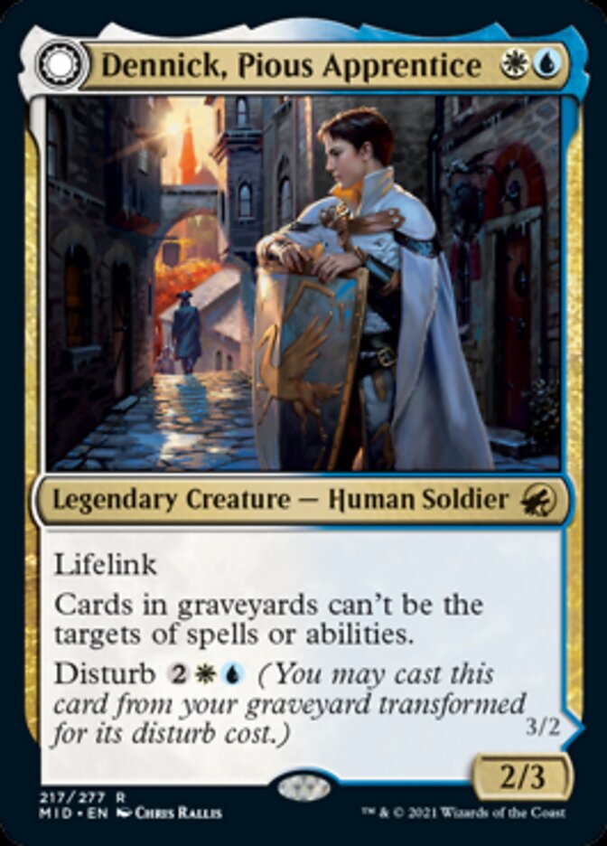 Image of Dennick, Pious Apprentice // Dennick, Pious Apparition [Innistrad: Midnight Hunt]