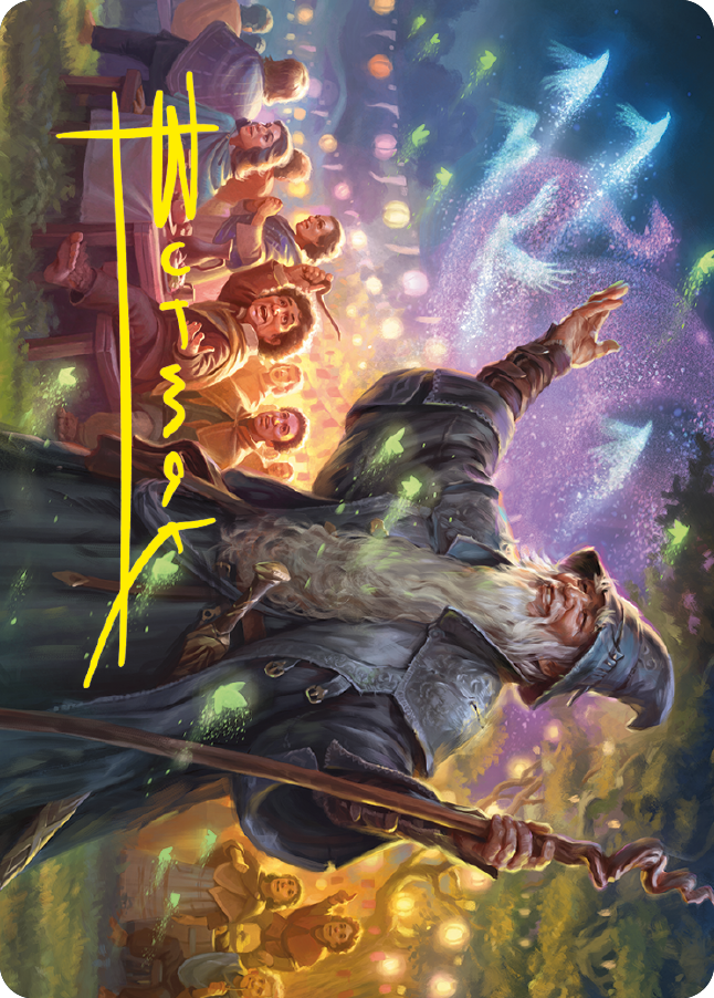 Image of Gandalf, Friend of the Shire Art Card (Gold-Stamped Signature) [The Lord of the Rings: Tales of Middle-earth Art Series]