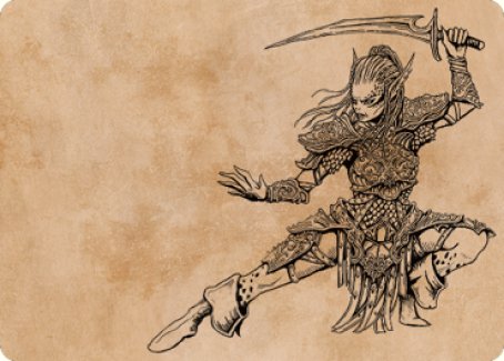 Image of Lae'zel, Vlaakith's Champion Art Card [Commander Legends: Battle for Baldur's Gate Art Series]