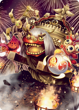 Image of March of Reckless Joy Art Card [Kamigawa: Neon Dynasty Art Series]