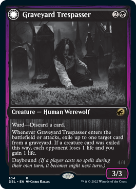 Image of Graveyard Trespasser // Graveyard Glutton [Innistrad: Double Feature]