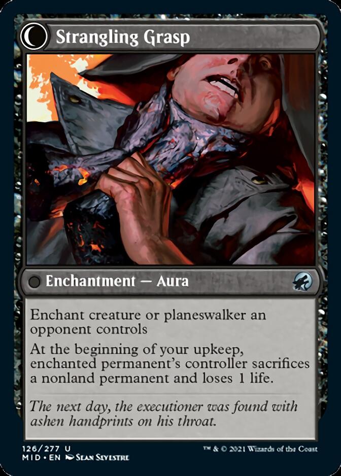 Image of Vengeful Strangler // Strangling Grasp [Innistrad: Midnight Hunt]