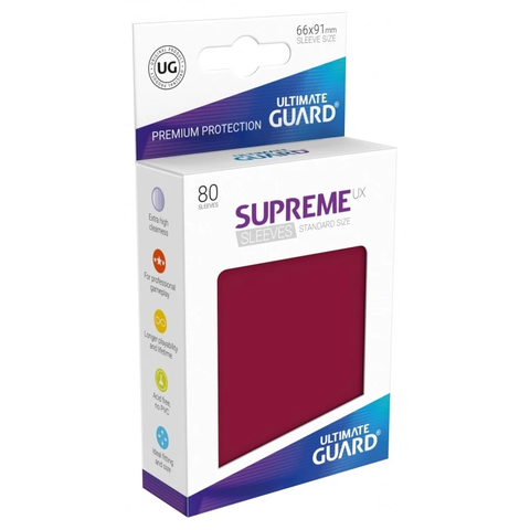 Ultimate Guard SUPREME - Burgundy (Japanese)  [60 ct]