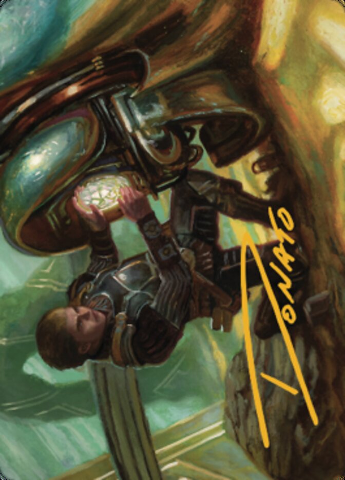 Image of Urza, Powerstone Prodigy Art Card (Gold-Stamped Signature) [The Brothers' War Art Series]