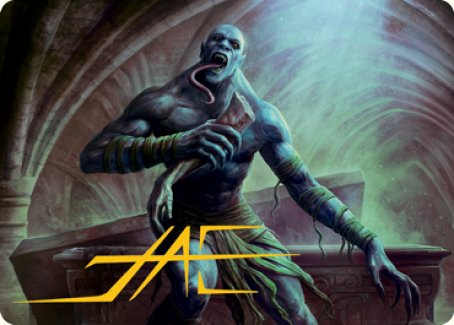Image of Ghoul Art Card (Gold-Stamped Signature) [Dungeons & Dragons: Adventures in the Forgotten Realms Art Series]