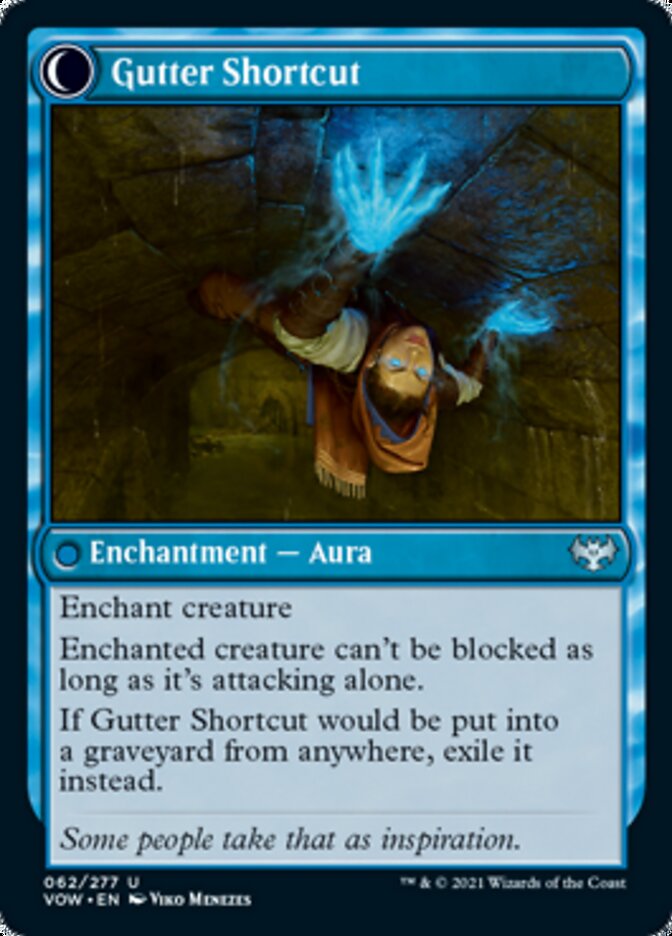 Image of Gutter Skulker // Gutter Shortcut [Innistrad: Crimson Vow]
