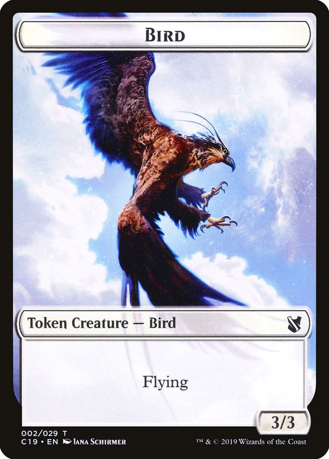 Image of Bird Token (002/029) [Commander 2019 Tokens]