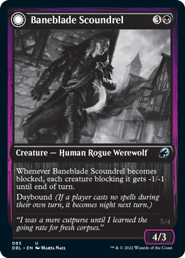 Image of Baneblade Scoundrel // Baneclaw Marauder [Innistrad: Double Feature]