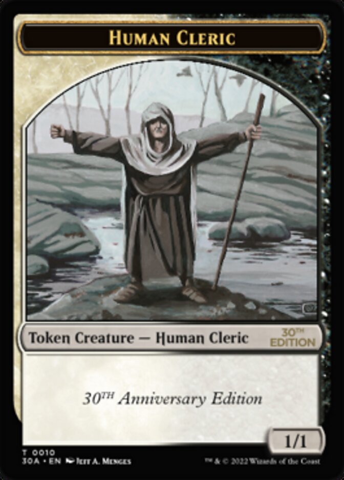 Image of Human Cleric Token [30th Anniversary Tokens]
