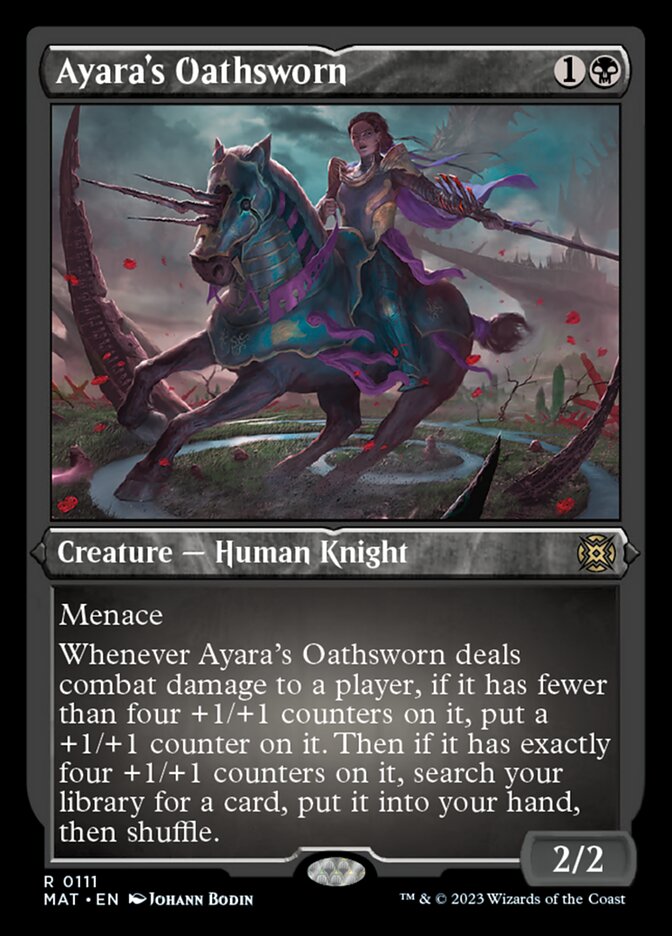 Image of Ayara's Oathsworn (Foil Etched) [March of the Machine: The Aftermath]