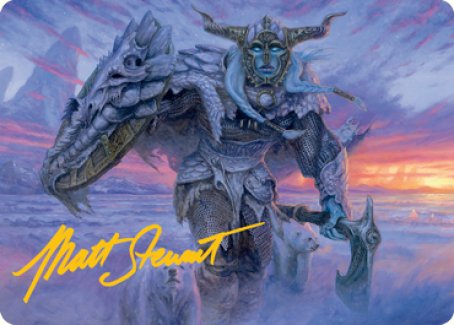 Image of Frost Giant Art Card (Gold-Stamped Signature) [Dungeons & Dragons: Adventures in the Forgotten Realms Art Series]